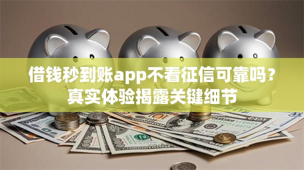 借钱秒到账app不看征信可靠吗？真实体验揭露关键细节