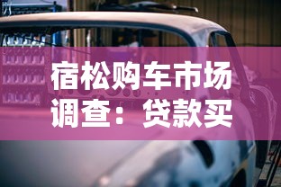 宿松购车市场调查：贷款买车避坑指南，这些细节别忽略！