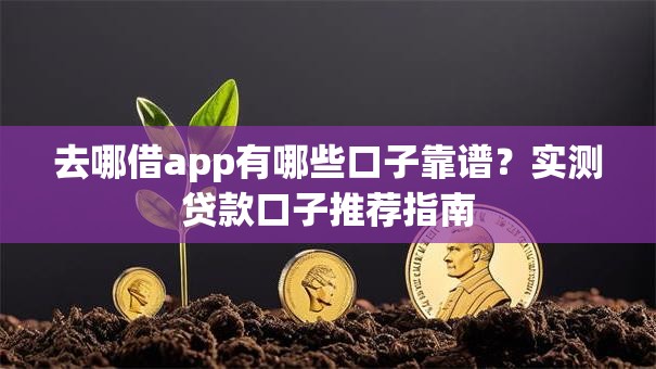 去哪借app有哪些口子靠谱?实测贷款口子推荐指南 去哪借app有哪些口子靠谱?实测贷款口子推荐指南