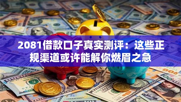 2081借款口子真实测评：这些正规渠道或许能解你燃眉之急