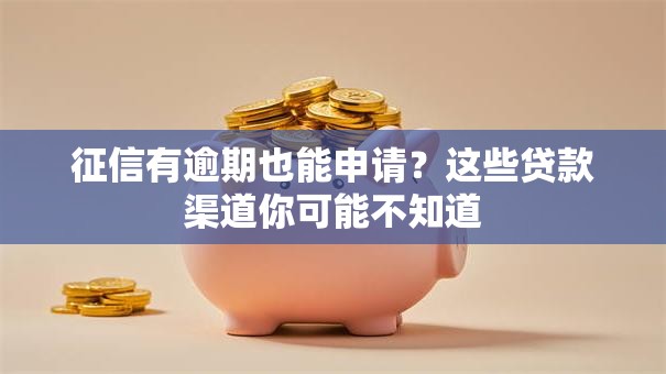 征信有逾期也能申请?这些贷款渠道你可能不知道 征信有逾期也能申请?这些贷款渠道你可能不知道