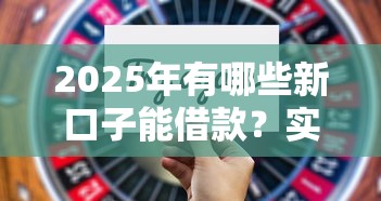 2025年有哪些新口子能借款？实测这5个平台靠谱又灵活
