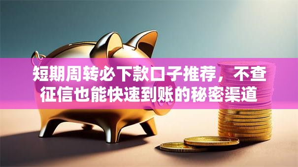 短期周转必下款口子推荐，不查征信也能快速到账的秘密渠道