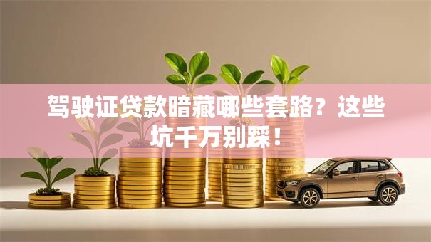 驾驶证贷款暗藏哪些套路？这些坑千万别踩！