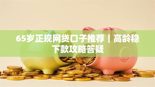 65岁正规网贷口子推荐｜高龄稳下款攻略答疑