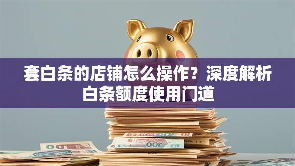 套白条的店铺怎么操作？深度解析白条额度使用门道