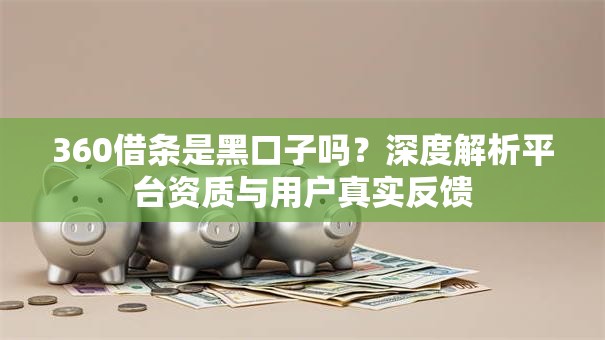 360借条是黑口子吗？深度解析平台资质与用户真实反馈