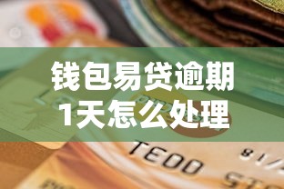 钱包易贷逾期1天怎么处理？这些补救方法你一定要知道