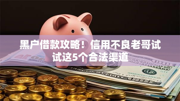 黑户借款攻略!信用不良老哥试试这5个合法渠道 黑户借款攻略!信用不良老哥试试这5个合法渠道