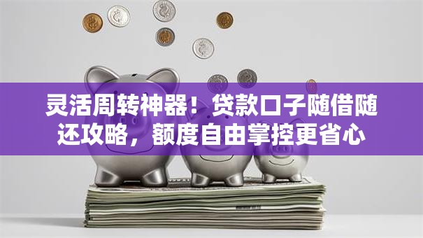 灵活周转神器!贷款口子随借随还攻略,额度自由掌控更省心 灵活周转神器!贷款口子随借随还攻略,额度自由掌控更省心