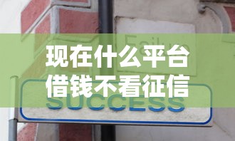 现在什么平台借钱不看征信？这几类渠道要知道