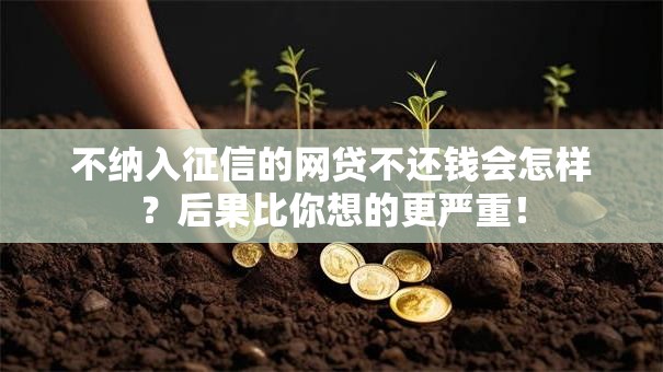 不纳入征信的网贷不还钱会怎样？后果比你想的更严重！
