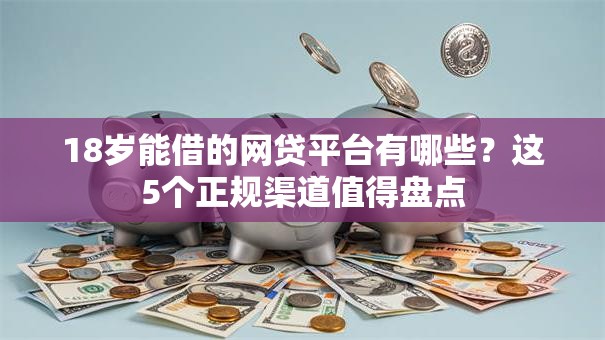 18岁能借的网贷平台有哪些？这5个正规渠道值得盘点