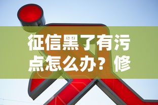 征信黑了有污点怎么办?修复指南+贷款攻略速看! 征信黑了有污点怎么办?修复指南+贷款攻略速看!