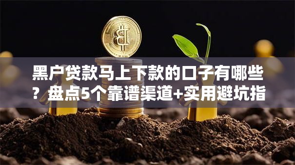 黑户贷款马上下款的口子有哪些?盘点5个靠谱渠道+实用避坑指南 黑户贷款马上下款的口子有哪些?盘点5个靠谱渠道+实用避坑指南