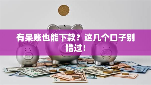 有呆账也能下款？这几个口子别错过！