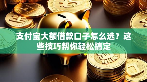 支付宝大额借款口子怎么选？这些技巧帮你轻松搞定
