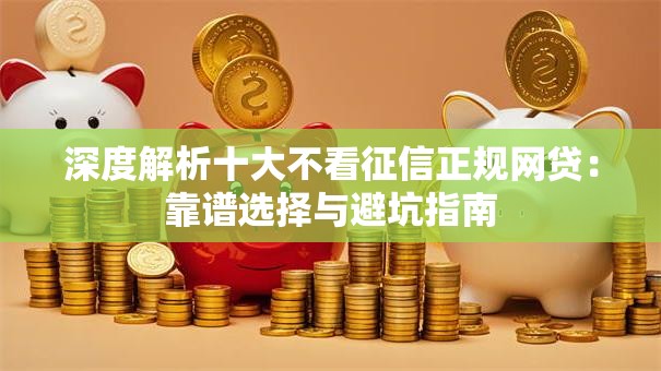 深度解析十大不看征信正规网贷：靠谱选择与避坑指南