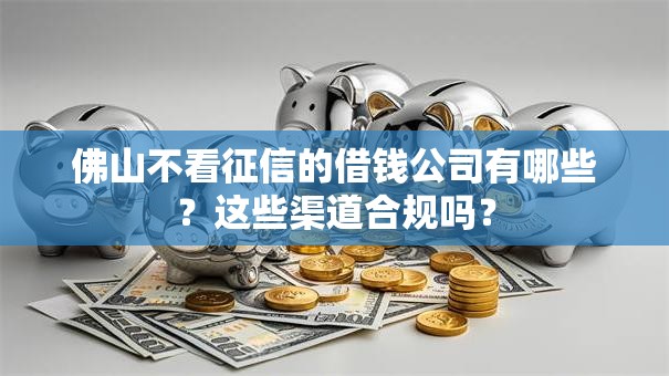 佛山不看征信的借钱公司有哪些？这些渠道合规吗？