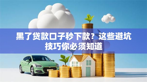 黑了贷款口子秒下款？这些避坑技巧你必须知道
