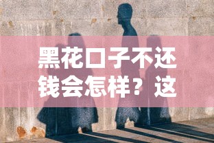 黑花口子不还钱会怎样？这些后果你可能想不到！