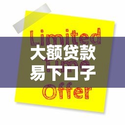 大额贷款易下口子怎么选？实测靠谱平台申请攻略