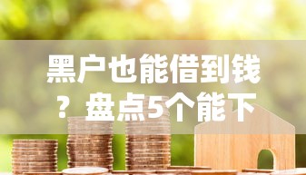 黑户也能借到钱？盘点5个能下款的贷款平台