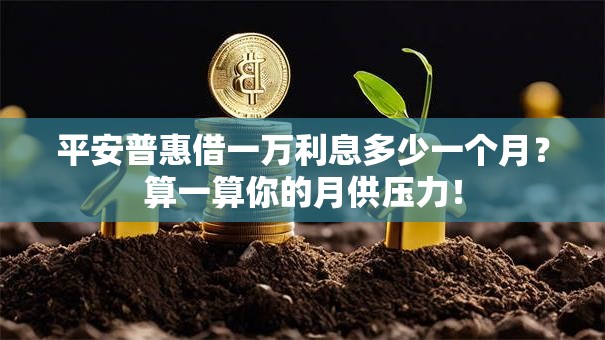 平安普惠借一万利息多少一个月?算一算你的月供压力! 平安普惠借一万利息多少一个月?算一算你的月供压力!