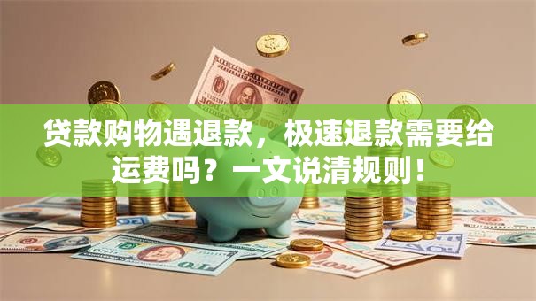 贷款购物遇退款,极速退款需要给运费吗?一文说清规则! 贷款购物遇退款,极速退款需要给运费吗?一文说清规则!