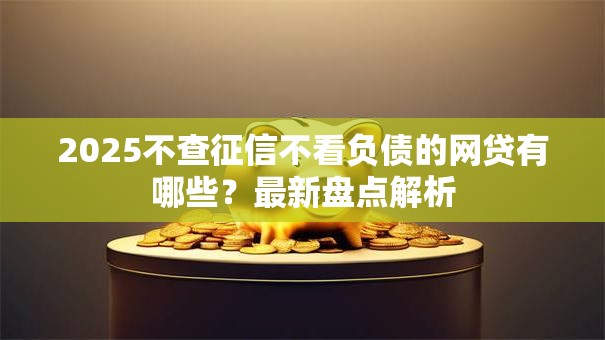2025不查征信不看负债的网贷有哪些？最新盘点解析