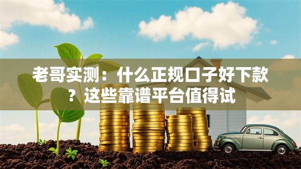 老哥实测:什么正规口子好下款?这些靠谱平台值得试 老哥实测:什么正规口子好下款?这些靠谱平台值得试