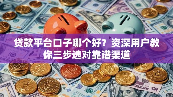 贷款平台口子哪个好?资深用户教你三步选对靠谱渠道 贷款平台口子哪个好?资深用户教你三步选对靠谱渠道