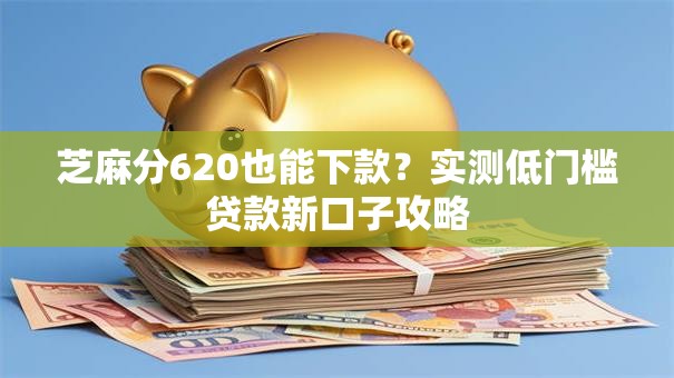 芝麻分620也能下款？实测低门槛贷款新口子攻略