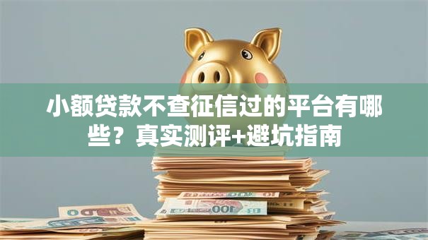 小额贷款不查征信过的平台有哪些？真实测评+避坑指南