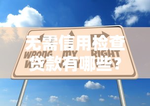 无需信用检查贷款有哪些？申请技巧与避坑指南全解析