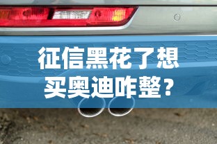 征信黑花了想买奥迪咋整?三招教你搞定贷款难题! 征信黑花了想买奥迪咋整?三招教你搞定贷款难题!