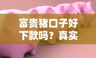 富贵猪口子好下款吗？真实体验+审核要求解析，通过率到底靠不靠谱