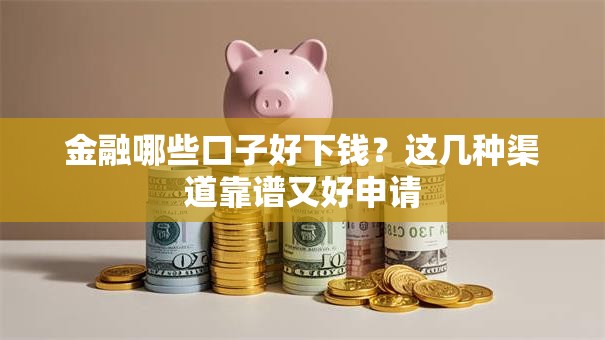 金融哪些口子好下钱？这几种渠道靠谱又好申请