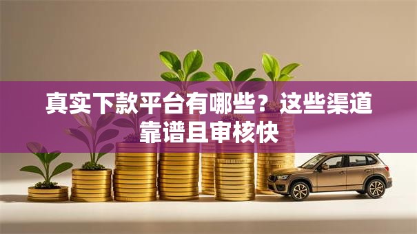 真实下款平台有哪些？这些渠道靠谱且审核快