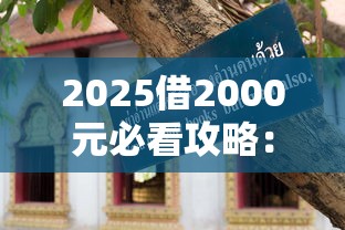 2025借2000元必看攻略:低息渠道+避坑技巧全解析 2025借2000元必看攻略:低息渠道+避坑技巧全解析