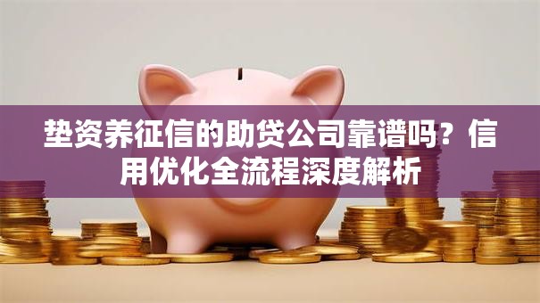 垫资养征信的助贷公司靠谱吗？信用优化全流程深度解析