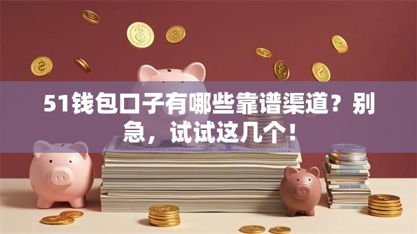 51钱包口子有哪些靠谱渠道?别急,试试这几个! 51钱包口子有哪些靠谱渠道?别急,试试这几个!