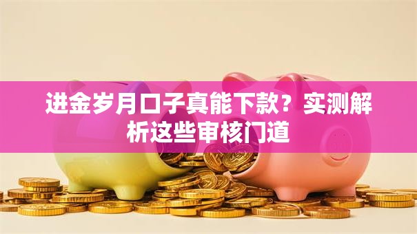 进金岁月口子真能下款？实测解析这些审核门道