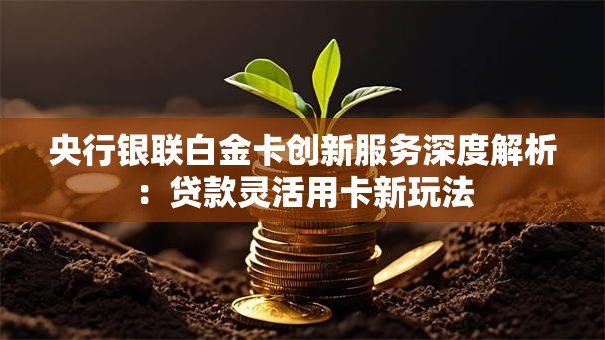央行银联白金卡创新服务深度解析:贷款灵活用卡新玩法 央行银联白金卡创新服务深度解析:贷款灵活用卡新玩法