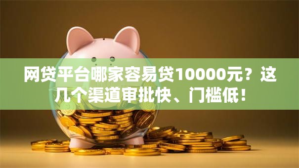 网贷平台哪家容易贷10000元？这几个渠道审批快、门槛低！