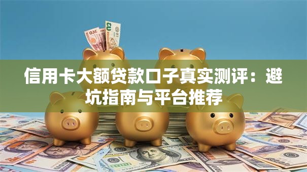 信用卡大额贷款口子真实测评：避坑指南与平台推荐