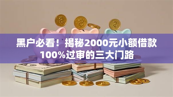 黑户必看!揭秘2000元小额借款100%过审的三大门路 黑户必看!揭秘2000元小额借款100%过审的三大门路