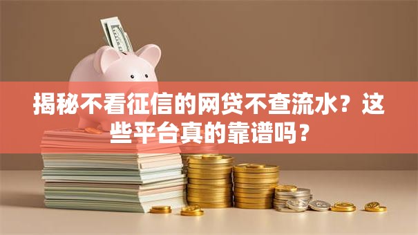 揭秘不看征信的网贷不查流水？这些平台真的靠谱吗？