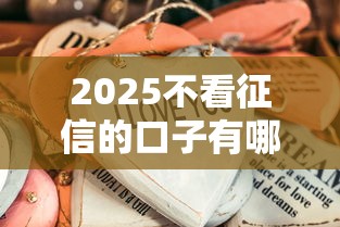2025不看征信的口子有哪些？这些渠道别错过！