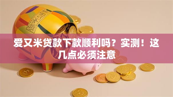 爱又米贷款下款顺利吗？实测！这几点必须注意